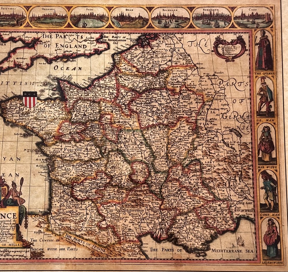 Detail from the Family Origin Map of Rouleau — Brittany region (click to enlarge)